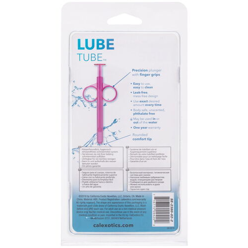 Růžový aplikátor lubrikantu Lube Tube (2 ks)