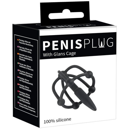 Silikonový kolík do penisu s klíckou na žalud (8 mm) - Penisplug