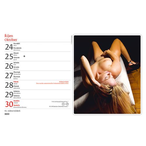 Stolní sexy kalendář GIRLS 2022 (CZ/SK)