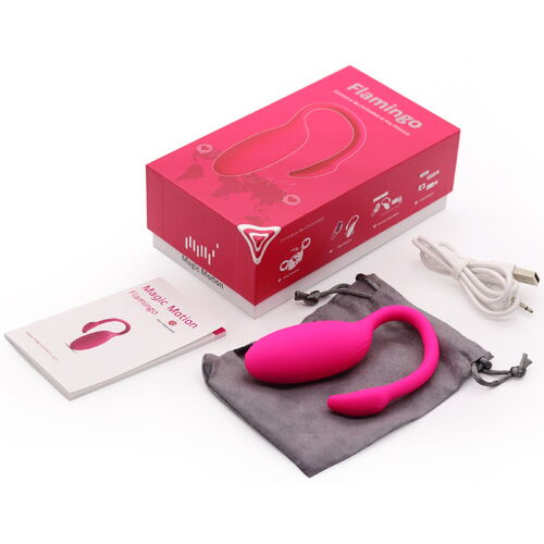 Nabíjecí vibrační bezdrátové vajíčko Flamingo – Magic Motion (ovládané mobilem)