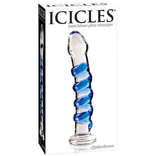 Dildo ze skla Icicles No. 5 - Pipedream