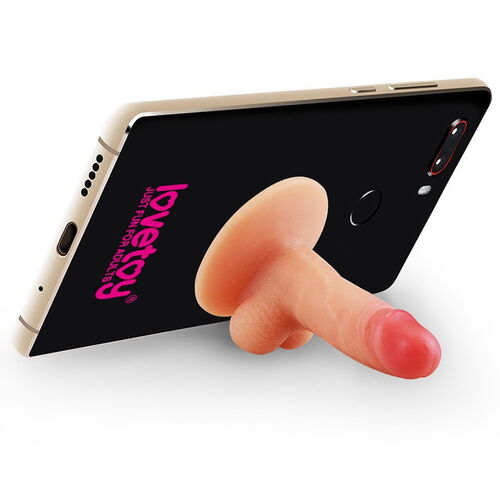 Vtipný stojánek na mobil ve tvaru penisu - Lovetoy