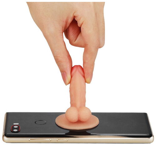 Vtipný stojánek na mobil ve tvaru penisu - Lovetoy