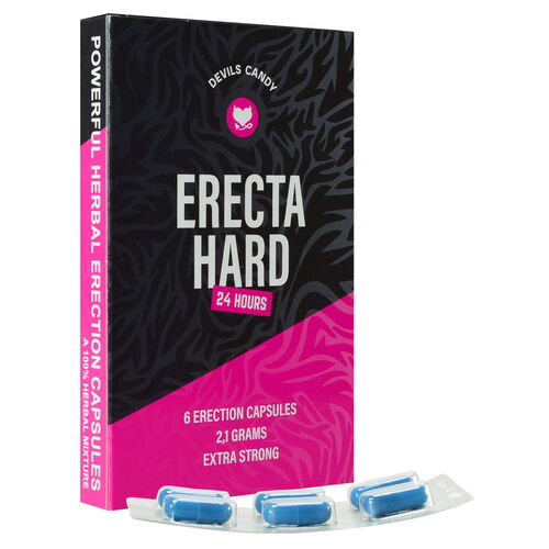 Tablety na okamžité posílení erekce Erecta Hard - Devils Candy (6 kapslí)