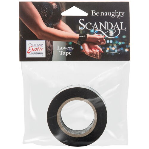 Tenká černá páska na bondage Lovers Tape - SCANDAL