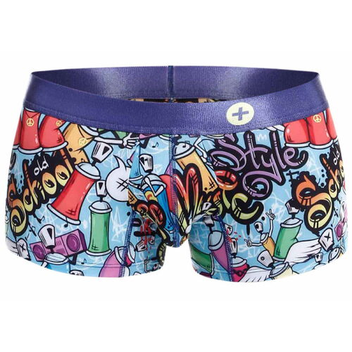 Pánské boxerky s barevným obrázkovým motivem Hipster Trunk - MaleBasics