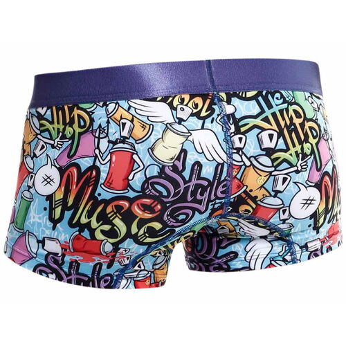 Pánské boxerky s barevným obrázkovým motivem Hipster Trunk - MaleBasics