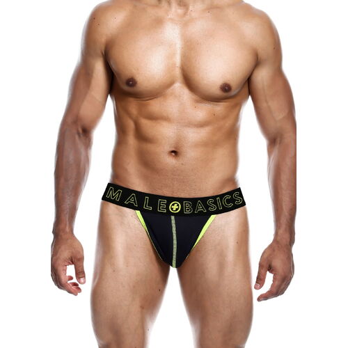 Tanga pro muže Neon Thong Yellow - MaleBasics