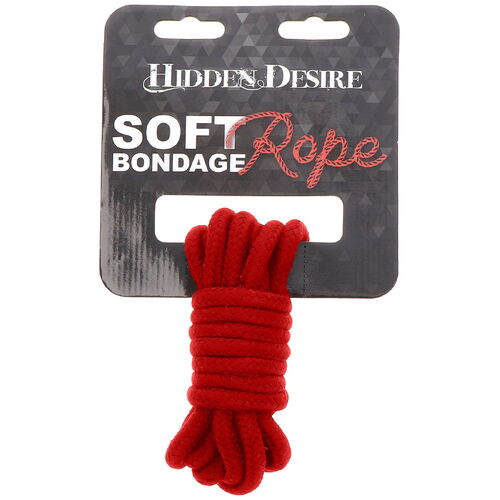 Červené bondage lano (3 m) - Hidden Desire