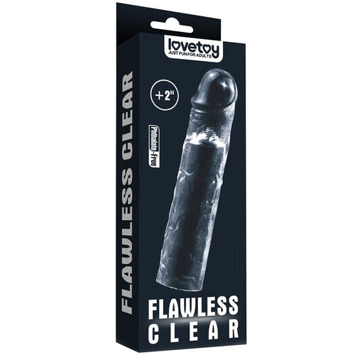 Prodlužovací návlek na penis Flawless Clear +2