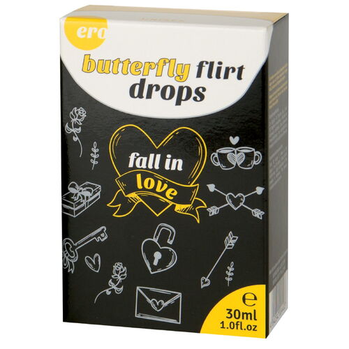 Afrodiziakální kapky pro ženy i muže Butterfly Flirt Drops - HOT (30 ml)