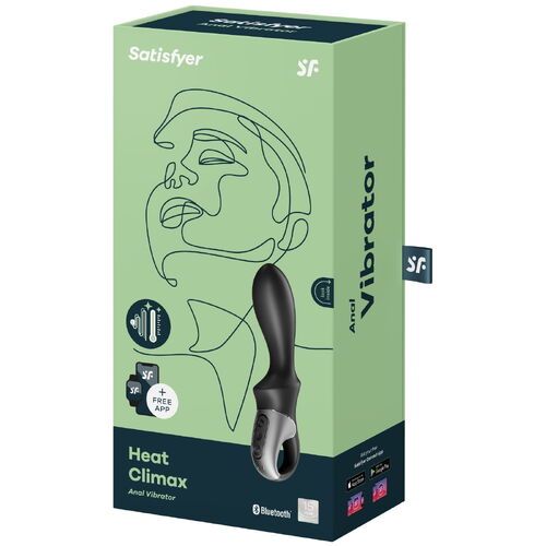 Hřejivý anální vibrátor Heat Climax - Satisfyer (ovládaný mobilem)