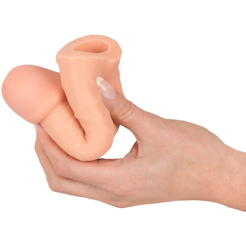 Zvětšovací realistický návlek na penis +4 cm - Nature Skin