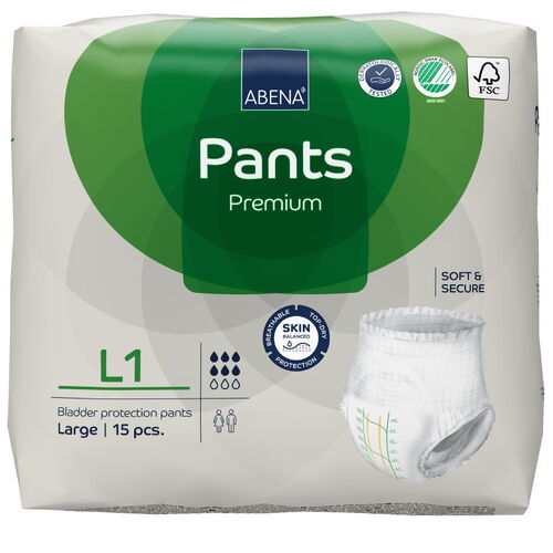 Plenkové kalhotky Pants Premium L1 - ABENA, 1 ks