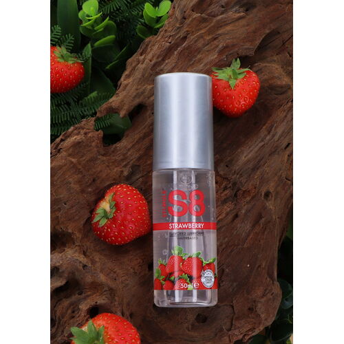 Ochucený lubrikační gel S8 Strawberry – STIMUL8 (jahoda, 125 ml)