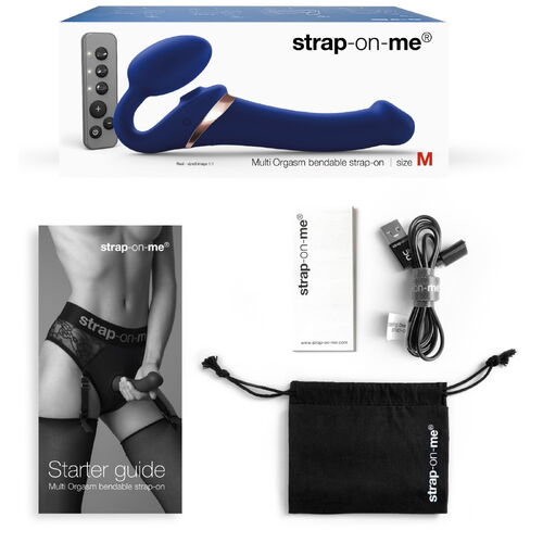 Tvarovatelný samodržící vibrační strapon s jazýčkem - Strap-On-Me (velikost S)