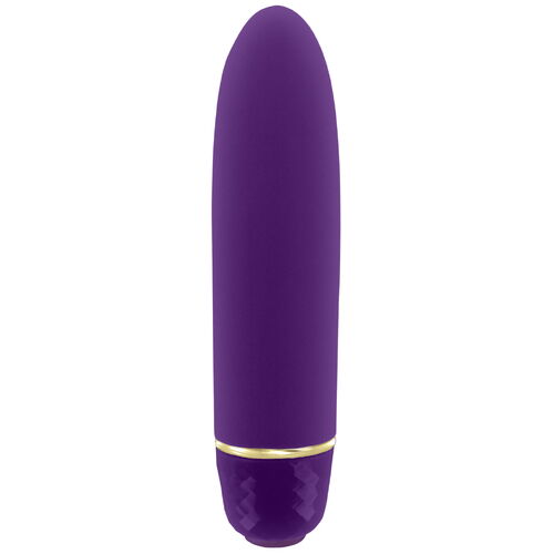 Mini vibrátor na klitoris + taštička Classique Deep Purple - Rianne S