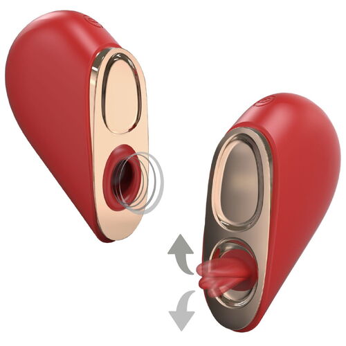 Pulzační stimulátor na klitoris s kmitajícím jazýčkem Heartbreaker 2-in-1 - XOCOON