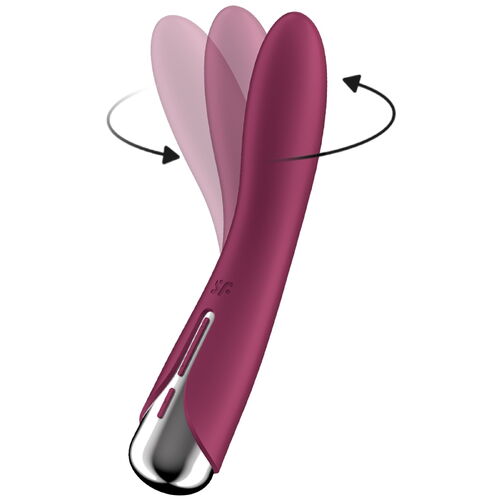 Rotační červený vibrátor Spinning Vibe 1 - Satisfyer