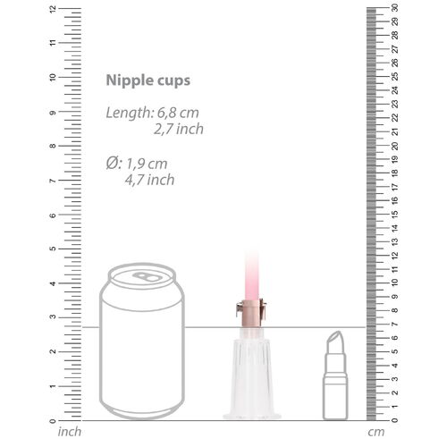 Vakuová pumpa na klitoris a bradavky Clitoral & Nipple Pump Set Medium - SHOTS