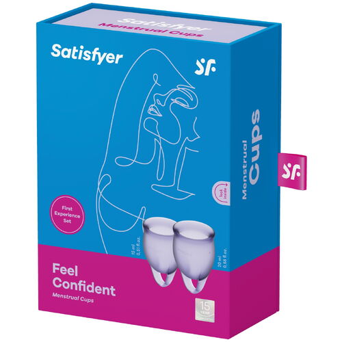 Sada menstruačních kalíšků Feel Confident - Satisfyer (2 ks)