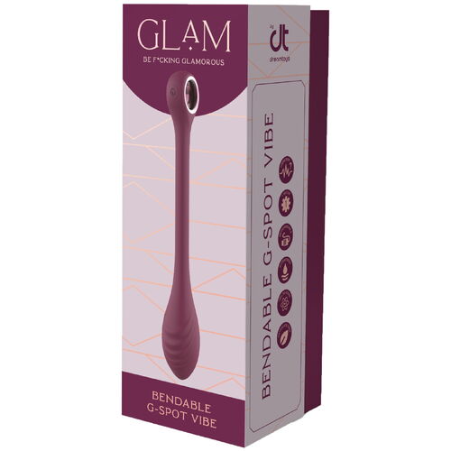 Tvarovatelný vibrátor na bod G Glam Bendable G-Spot Vibe - Tonga