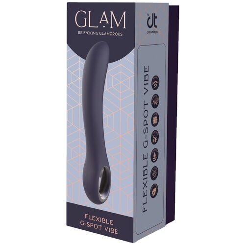 Vibrátor na bod G Glam Flexible G-Spot Vibe - Tonga