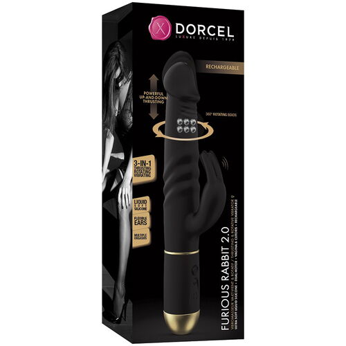 Přirážecí a perličkový vibrátor s králíčkem Furious Rabbit 2.0 - Dorcel