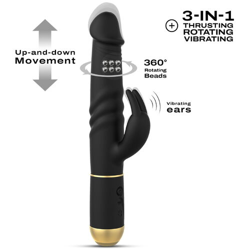 Přirážecí a perličkový vibrátor s králíčkem Furious Rabbit 2.0 - Dorcel