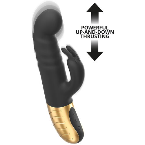 Přirážecí vibrátor s králíčkem G-Stormer - Dorcel