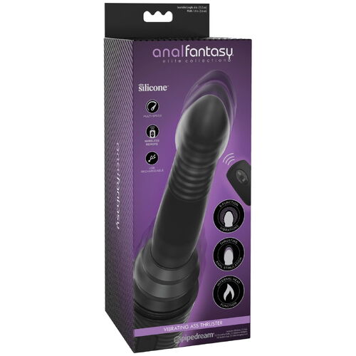 Anální přirážecí a hřejivý vibrátor s přísavkou Vibrating Ass Thruster - Pipedream