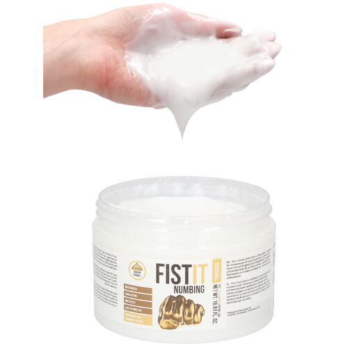 Znecitlivující vodní lubrikační gel FIST IT Numbing - SHOTS (500 ml)