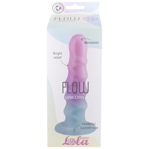 Stylové barevné dildo s přísavkou Flow Unicorn