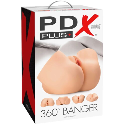 Zadeček – masturbátor PDX Plus 360° Banger - Pipedream