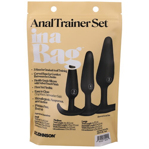 Sada análních kolíků Anal Trainer Set in a Bag - Doc Johnson