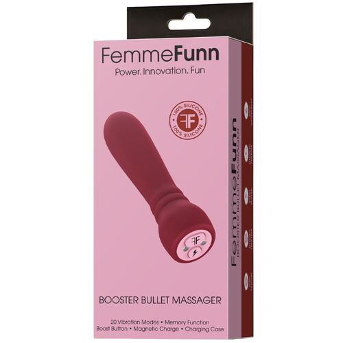 Mini vibrátor Booster Bullet Maroon - FemmeFunn