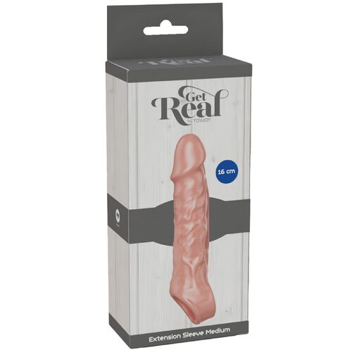 Prodlužovací návlek na penis Get Real Medium - TOYJOY (tělový)