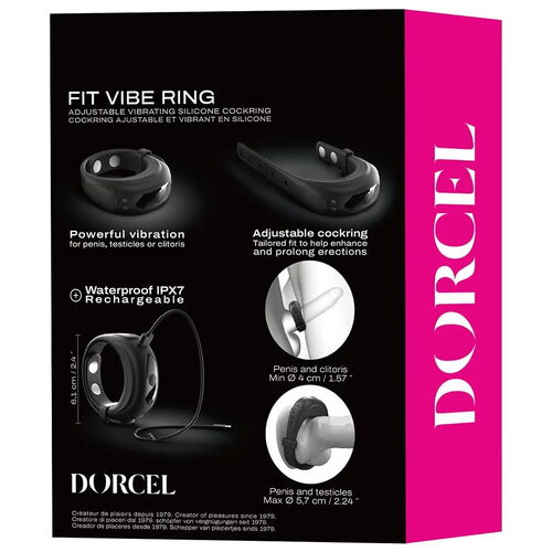 Nastavitelný vibrační erekční kroužek Fit Vibe Ring