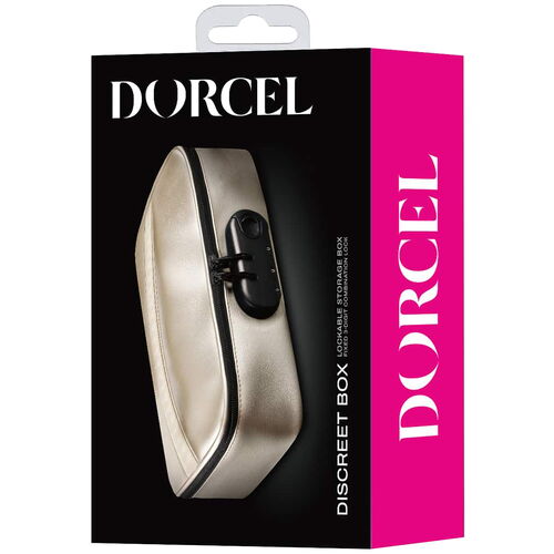 Uzamykatelný kufřík na erotické pomůcky Discreet Box Gold - Dorcel