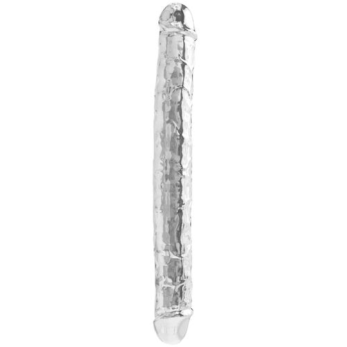 Transparentní oboustranné realistické dildo Get Real 13