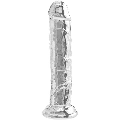 Transparentní realistické dildo s přísavkou Get Real 7,5