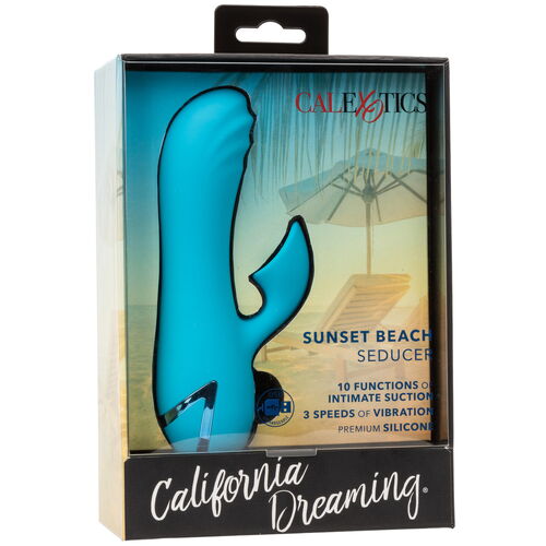 Vibrátor se sacím stimulátorem klitorisu Sunset Beach Seducer - California Exotic Novelties